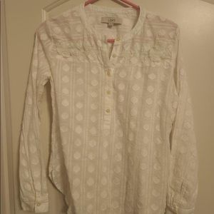 Loft white blouse